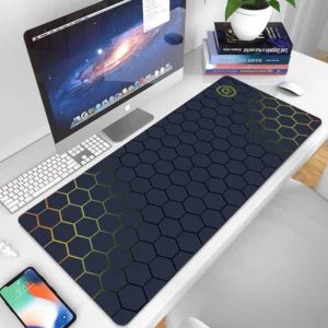 แผ่นรองเมาส์ ขนาดใหญ่ ลายการ์ตูน ขนาด 80*30*0.2cm แผ่นรองเมาส์กันลื่น ขอบล็อค ลายสีดำ