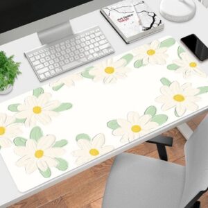 Kawaii แผ่นรองเมาส์ HD พิมพ์ลายน่ารัก ดอกไม้สดใส สําหรับเล่นเกม