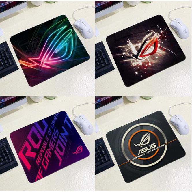 แผ่นรองเมาส์เกมมิ่ง Gaming Mouse pad ขนาด 35 x 30 cm หนา 4 mm คละแบบ 4/ชิ้น