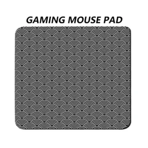 แผ่นรองเมาส์ Gaming Mouse Pad เกมส์มิ่ง ขนาดใหญ่ 450 x 400 x 4มม. แผ่นรองเมาส์ เย็บขอบ หนา ลายสีดำ