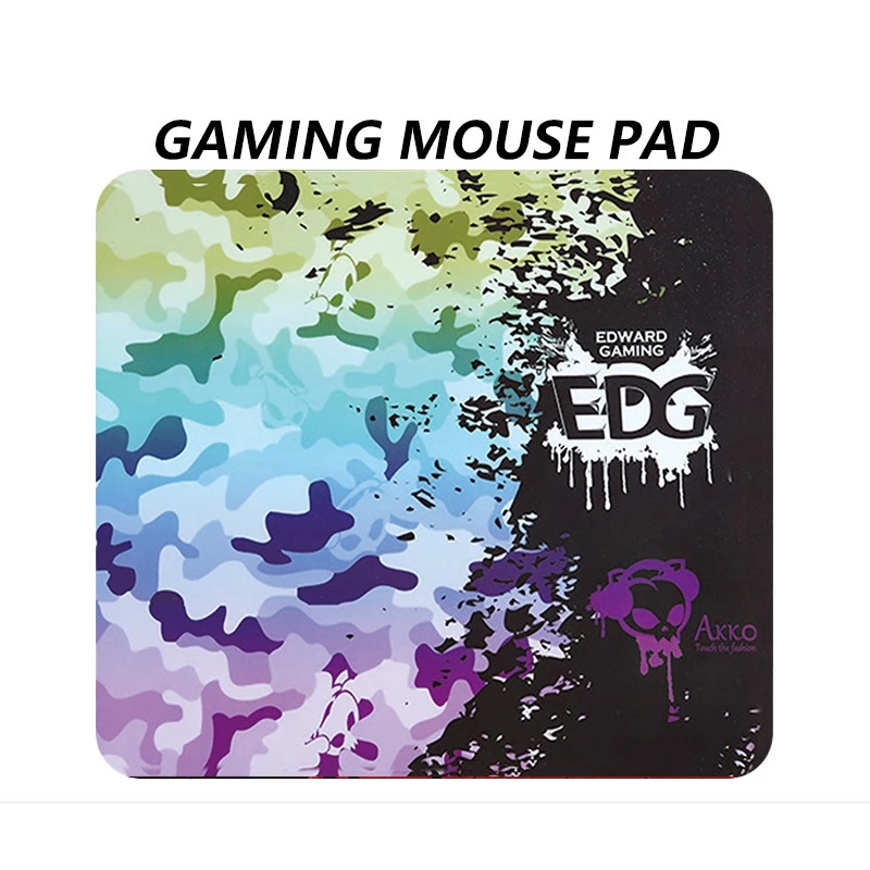 แผ่นรองเมาส์ Gaming Mouse Pad เกมส์มิ่ง ขนาดใหญ่ 450 x 400 x 4มม. แผ่นรองเมาส์ เย็บขอบ หนา ลายสีรุ้งพาสเทล